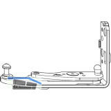 ROTO NT/NX Ecklager Designo K08 DECEUNINCK/KBE/K�MMERLING/TROCAL silber links