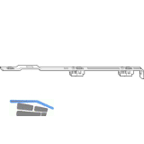ROTO NT/NX Falzaxerstulp Designo 9/13 V f�r Dreh-/Kipp-/Drehkippfenster silber