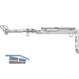 ROTO NT/NX Falzaxerarm Designo K32 PROFINE 76/88 silber links