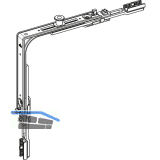 ROTO E-Tec Control NT/NX Eckumlenkung MVS 1P Zapfen silber