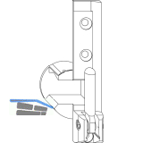 MACO Ecklager TO, 12/20 mm, links, 130 kg, silber (54723)