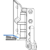 MACO Ecklager DT130 4/18 mm 130 kg silber links (55093)