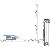 MACO Falzecklagerband TO mit �V, 4/15-9 mm, links, 130 kg, silber (55411)