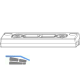 MACO Riegelschlie�teil PVC 12/20-13, GEALAN/IVAPER/K�MMERLING, silber (26309)