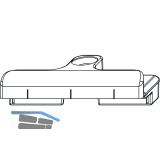 MACO Schlie�teil Euronut 7/8/4, Falzluft 12 mm, silber (34902)