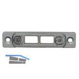 MACO Riegelschlie�teil Euronut 6/8/4, 2 Schlitze, 12L, silber (26610)