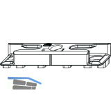 MACO Schlie�teil iS Euronut 6/8/4, Falzluft 12 mm, silber (96563)
