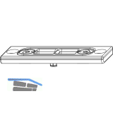 MACO Riegelschlie�teil, FL 12mm glatt, Eurofalz 24mm, 13V,Positionsz. (207368)