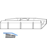 MACO Schlie�teil Falzluft 12 glatt Eurofalz 20 mm 9V silber (34981)