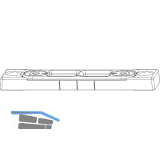 MACO Riegelschlie�teil Falzluft 12 mm glatt, Eurofalz 18 mm, 9V, Schr�gv.(26741)