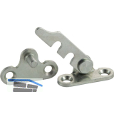 MACO Drehkipp-Begrenzer 2-fl�gelig, links, Stahl verzinkt silberf�rbig (10893)