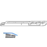MACO Schlie�teil f. Kantenverschluss mit mont. Kippschere Eurofalz 18-30 mm