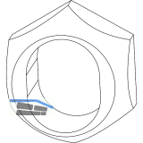 MACO Aufsteckh�lse f�r 3-flg. Fenster, f�r Verschlusszapfen (94031)