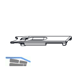 MACO MT Verbindungspl�ttchen f. Winkeltrieb, lose, lang, Au�enverzahnung (52522)