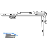 MACO Drehband oben AS/PVC Winkelbandausf�hrung 120 kg silber (52462)