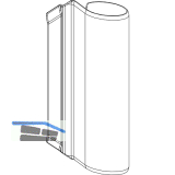 MACO Abdeckung Bandwinkel AS/PVC, verkehrswei� RAL 9016 (42084)