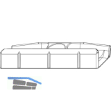 MACO Schlie�teil Falzluft 12 glatt Eurofalz 18 mm 9V -1 mm silber (357844)