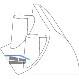 MACO Ansteckende f. Drehsperrengeh�use Eurofalz 12L, 9V, 18-20 FT, grau (43747)