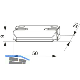 MACO Schlie�teil iS PVC 12/20-13, K�MMERLING, silber (96680)