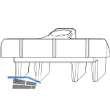 MACO Schlie�teil f. gegen�berliegende Beschlagsnut, 3-flg. Fenster (34618)
