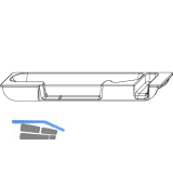 MACO Kippschlie�teil senkrecht, Falzluft 4 mm, Versatz 13 mm, rechts (358993)