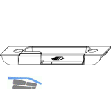 MACO Schlie�teil, Falzluft 4mm, Versatz 13mm, links, -1 mm Anpressdruck (357672)