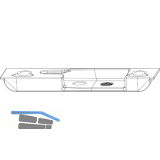 MACO Schlie�teil iS, Falzluft 4 mm, Versatz 13 mm, links, silber (357674)