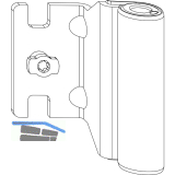 MACO Bandwinkel AS/PVC 12/18- 9 mm, 120 kg, wei� (207882)