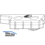 MACO MM Hebeteil, FL 12 mm glatt, Eurofalz 20 mm, links, Positionsz. (356960)