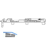 MACO MM Kantriegel unten rechts MM-KS, f�r Beschlagsnut, silber (214445)