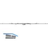 MACO MM Kantenverschluss mittig 2VZ, 1 Kippschere, DM 15, FFB 650-1000 (212702)