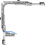 MACO MM Eckumlenkung f�r Schr�gfenster 2 iS (214990)