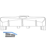 MACO Schlie�teil Standard PVC 12/20-13 ALUPLAST/REHAU silber (354970)