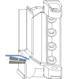 MACO Scherenlager DT130 4/18-9 mm 130 kg silber links (202542)