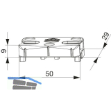 MACO Schlie�teil iS PVC 12/20-13, ALUPLAST/DIMEX/SCH�CO, silber (96674)