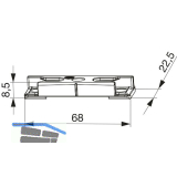 MACO Schlie�teil iS PVC 12/20- 9, TROCAL/DELTAPLAST, silber (96573)