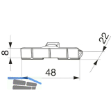 MACO Schlie�teil Standard PVC 12/20- 9 TROCAL 900 silber (34807)