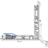 MACO Falzecklagerband TV, Versatz 13 mm, links, 100 kg (58132)