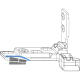 MACO Ecklager TV Holz, Eurofalz FT 24 mm, Versatz 13 mm, 100 kg, links (55292)