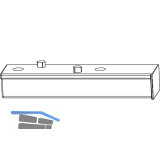 MACO Unterlage f�r Drehbegrenzung Fl�gelteil, f�r Beschlagsnut (40456)