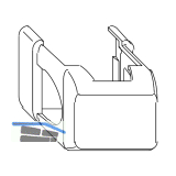 MACO Abdeckung kurz Ecklager AS/DTuni/PVC, perlhellgrau/silber RAL 9022 (43566)