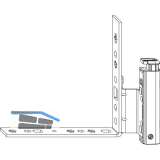 MACO Falzecklagerband DT130 mit �V 12/18- 9 mm wei� links (207945)