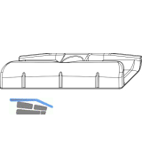 MACO Schlie�teil Falzluft 12 glatt Eurofalz 24 mm 13V silber (34934)