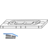 MACO Riegelschlie�teil Falzluft 12 mm glatt, Eurofalz 24 mm,13V (203329)