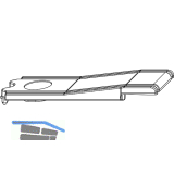 MACO MM Adapterteil gerade Stanzung, silber (352980)