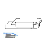 MACO Hubbegrenzung 90�, zum klipsen, PVC natur (355418)