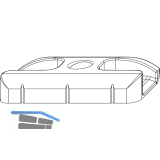 MACO Schlie�teil HG 13V, Falzluft 12mm glatt, Eurofalz 24mm, Schr�gv. (360849)