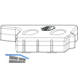 MACO MM Hebeteil Falzluft 12 mm Eurofalz 24 mm 13V silber links (356334)