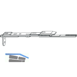 MACO MM Endverschluss Stulpfl�gelgetriebe Euronut oben mit Stangenausschluss