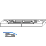 MACO Riegelschlie�teil Falzluft 12 mm glatt, Eurofalz 20 mm, 9V (26241)